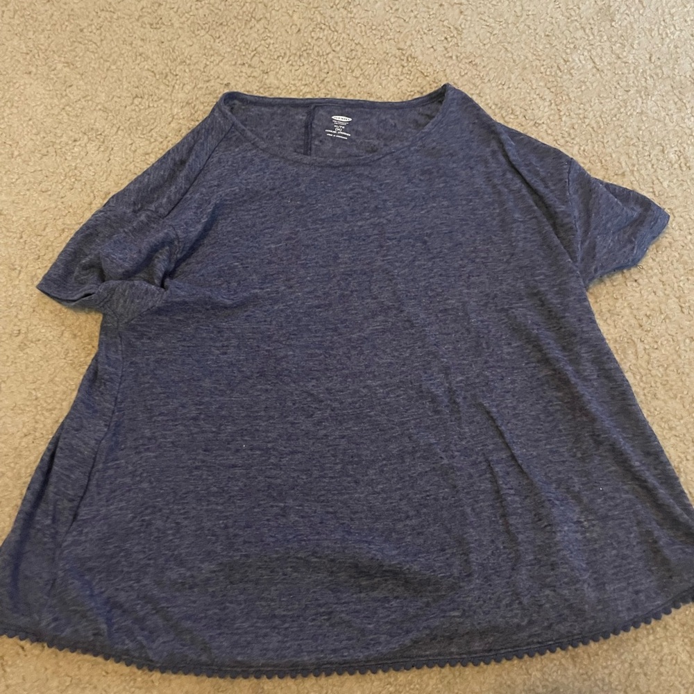 Old Navy Gray Relaxed Boxy Short Sleeve T-Shirt